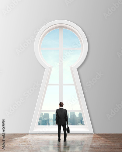 Photo: keyhole to city keyhole to city
