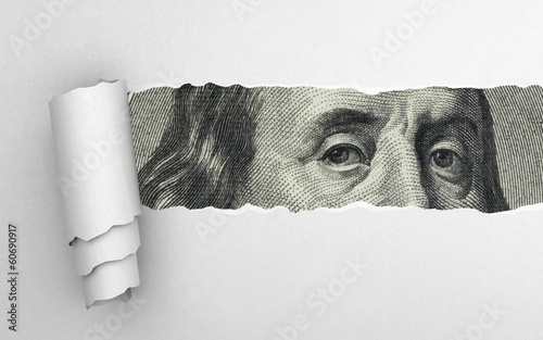 Photo: Benjamin Franklin face Benjamin Franklin face