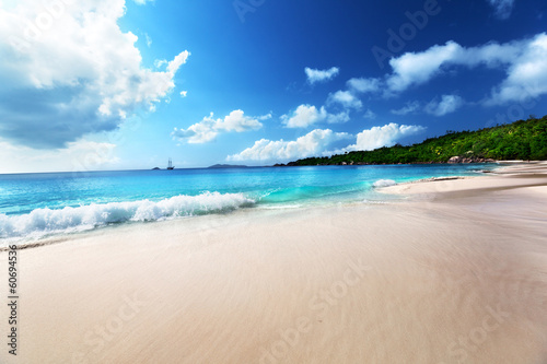 Photo: Anse Lazio beach at Praslin island, Seychelles Anse Lazio beach at Praslin island, Seychelles