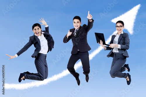 Photo: Excited business people Excited business people