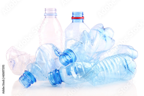 Photo: Plastic bottle isolated on white Plastic bottle isolated on white