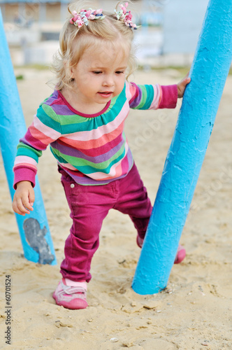 Photo: playing baby girl playing baby girl