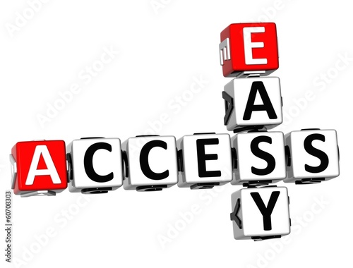 Illustration: 3D Easy Access Crossword 3D Easy Access Crossword