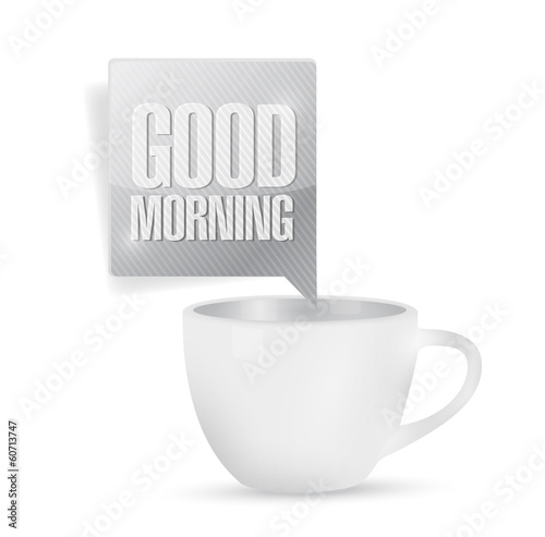 Illustration: good morning coffee mug illustration design good morning coffee mug illustration design