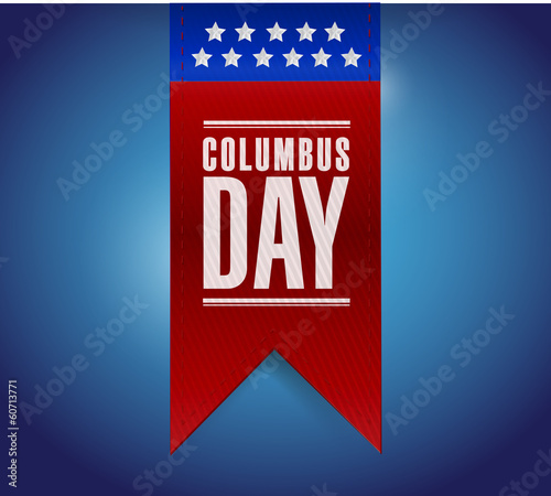 Illustration: columbus day banner sign illustration design columbus day banner sign illustration design