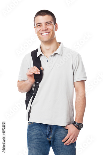 Photo: Good looking student posing Good looking student posing