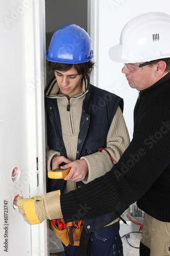 Photo: Apprentice electrician Apprentice electrician