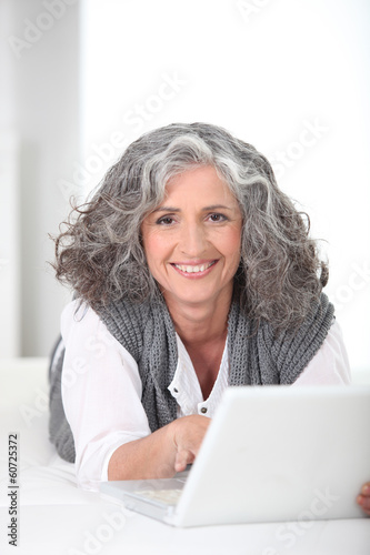 Photo: Woman with a laptop Woman with a laptop