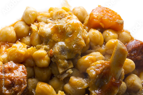 Photo: chickpeas with meat and tomato chickpeas with meat and tomato