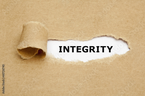 Photo: Integrity Torn Paper Concept Integrity Torn Paper Concept