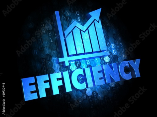 Illustration: Growth Efficiency Concept on Digital Background. Growth Efficiency Concept on Digital Background.