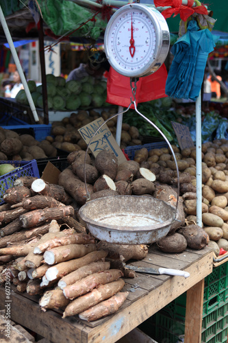 Photo: market stand market stand