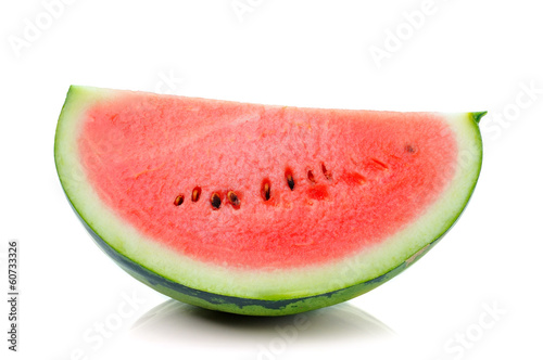 Photo: water melon isolated on white background water melon isolated on white background