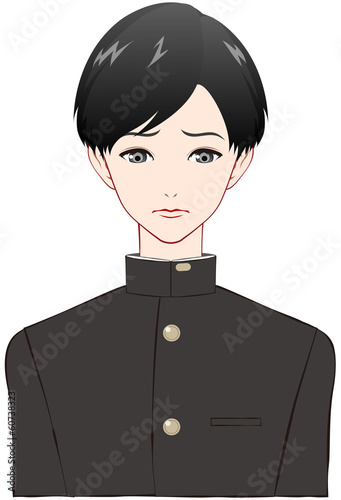 Illustration: 男子学生 悲しむ 男子学生 悲しむ