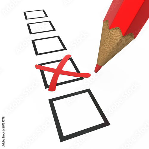 Illustration: Checkliste - Stift Checkliste - Stift