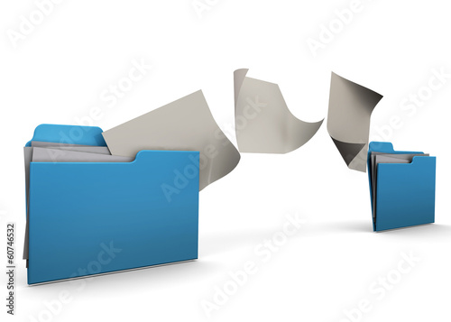 Illustration: Transfer Document Concept - 3D Transfer Document Concept - 3D