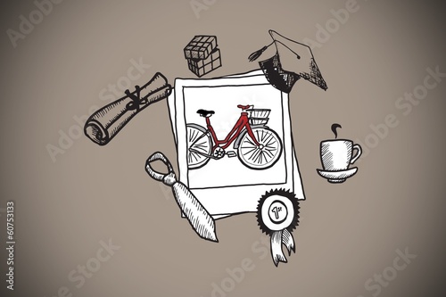 Illustration: Composite image of grey background with vignette Composite image of grey background with vignette