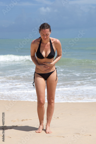 Photo: Bauchschmerzen am Strand Bauchschmerzen am Strand