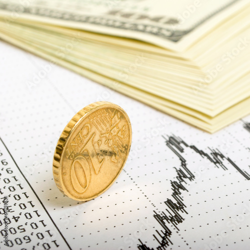 Photo: Indicator of currency trading. Indicator of currency trading.