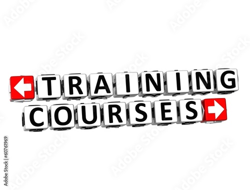 Illustration: 3D Training Courses Button Click Here Block Text 3D Training Courses Button Click Here Block Text