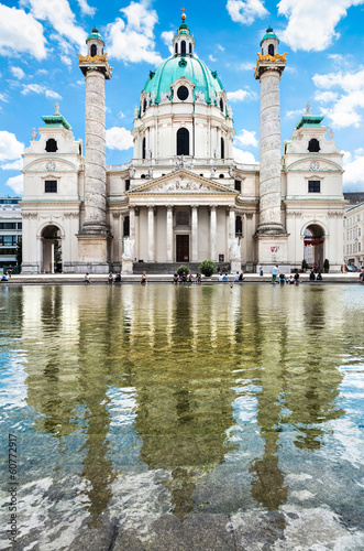 Photo: Saint Charles's Church (Wiener Karlskirche) in Vienna, Austria Saint Charles's Church (Wiener Karlskirche) in Vienna, Austria