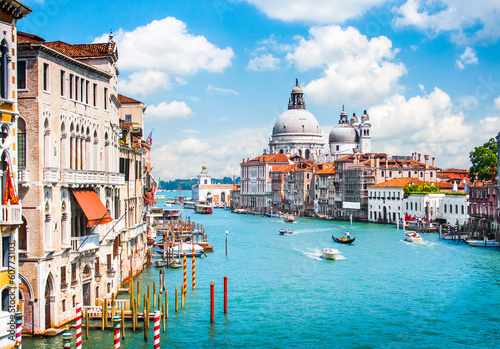 Photo: Grand Canal and Basilica Santa Maria della Salute, Venice, Italy Grand Canal and Basilica Santa Maria della Salute, Venice, Italy