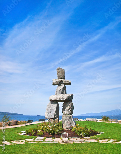 Photo: Inukshuk at English Bay in Vancouver, British Columbia, Canada Inukshuk at English Bay in Vancouver, British Columbia, Canada