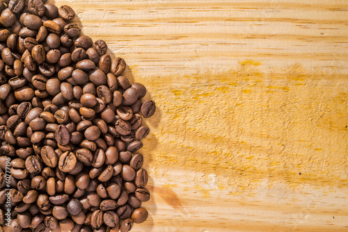Photo: Coffee Beans and Wood Coffee Beans and Wood