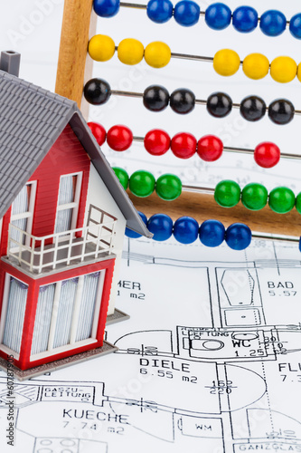 Photo: house, abacus, plan house, abacus, plan