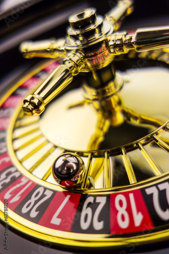 Photo: roulette gambling in the casino roulette gambling in the casino