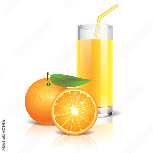 Vector: Orange juice vector illustration Orange juice vector illustration