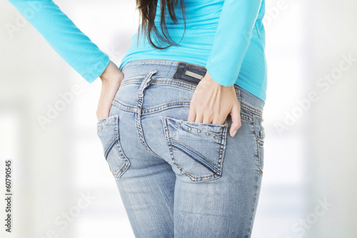 Photo: Fit female butt in jeans Fit female butt in jeans