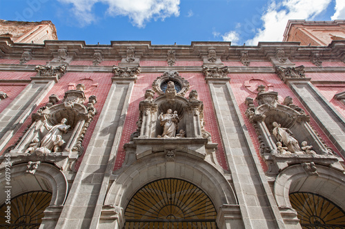 Photo: Madrid - Facade of baroque church San Millan e San Cayetano. Madrid - Facade of baroque church San Millan e San Cayetano.
