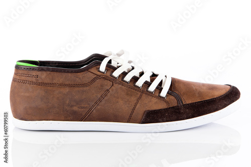 Photo: Male shoes over white Male shoes over white