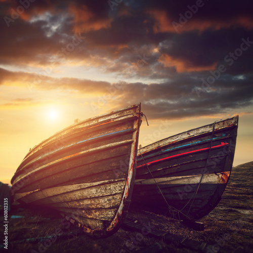 Photo: boats at dusk boats at dusk