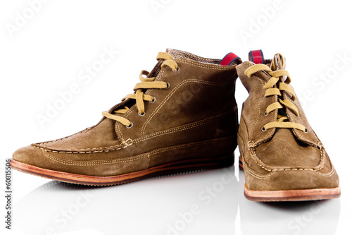 Photo: Male shoes over white Male shoes over white