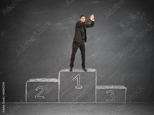 Photo: Winner businessman Winner businessman