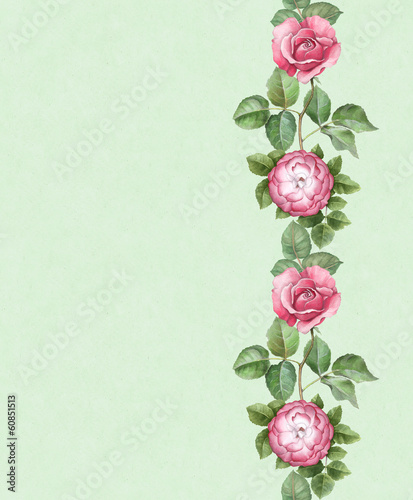 Photo: Artistic background with watercolor flowers Artistic background with watercolor flowers