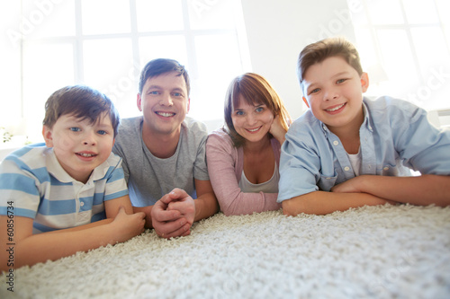 Photo: Family at home Family at home