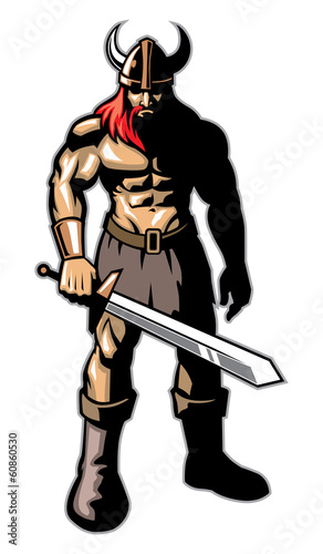Vector: Viking warrior with big sword Viking warrior with big sword