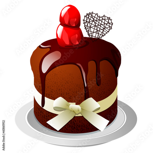 Vector: sweet chocolate cake sweet chocolate cake
