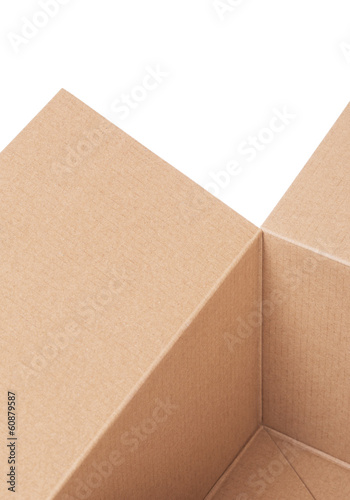 Photo: Fragment of a cardboard box, abstract background Fragment of a cardboard box, abstract background