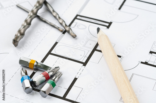 Photo: Construction Plan Tools Construction Plan Tools