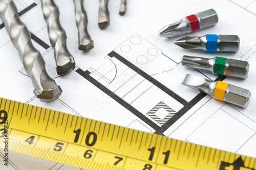 Photo: Construction Plan Tools Construction Plan Tools