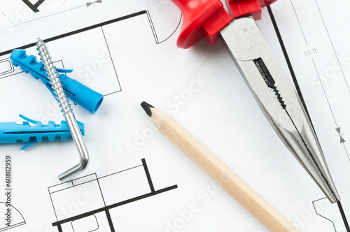 Photo: Construction Plan Tools Construction Plan Tools