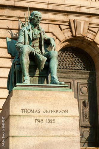 Photo: Statue of Thomas Jefferson at courthouse in Cleveland Ohio Statue of Thomas Jefferson at courthouse in Cleveland Ohio