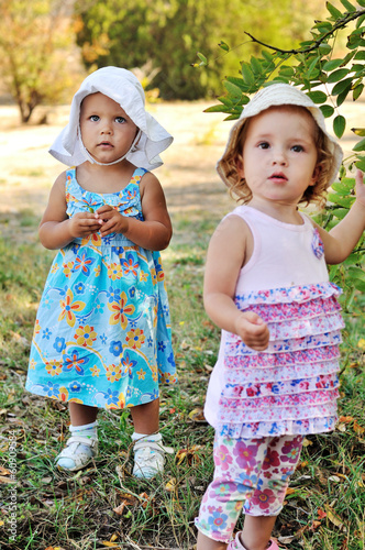 Photo: two baby girls two baby girls