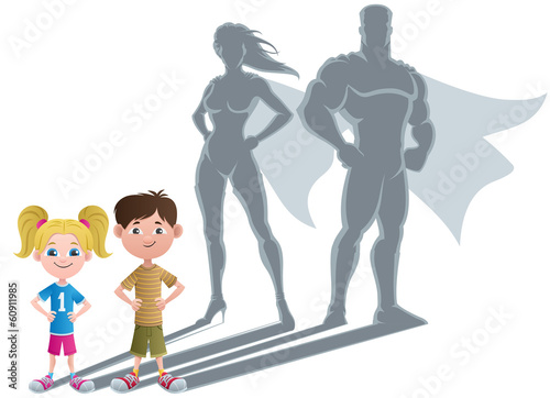 Vector: Kids Superhero Concept 2 Kids Superhero Concept 2