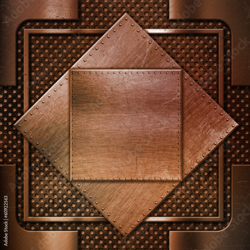 Illustration: Scratched metal background Scratched metal background