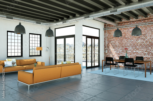 Illustration: modernes Loft modernes Loft